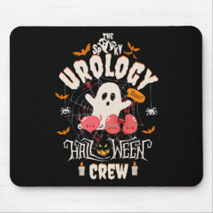 Spooky Urologie Halloween Crew Niedlich Ghost Nurs Mousepad