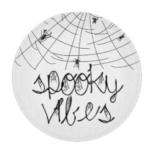 Spooky Vibes Abstrakt Spiders Schneidebrett