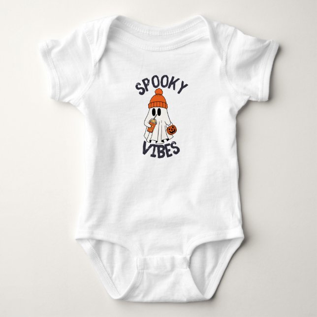Spooky vibes baby strampler (Vorderseite)