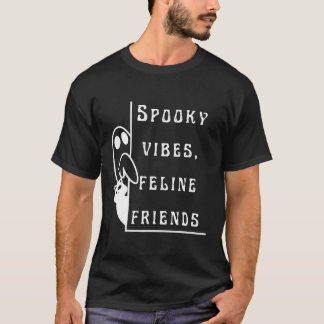 Spooky Vibes Feline Friends | T - Shirt des Mensch