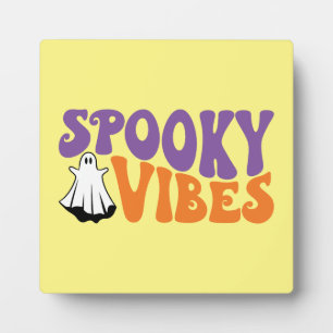 Spooky Vibes - Funny Halloween Ghost Fotoplatte