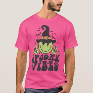Spooky Vibes Funny Witch Groovy Halloween Trick od T-Shirt