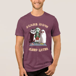 Spooky Vibes – Halloween Design Herren T-Shirt  De Tri-Blend Shirt