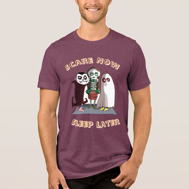 Spooky Vibes – Halloween Design Men’s T-Shirt  Des Tri-Blend Shirt (Vorderseite)