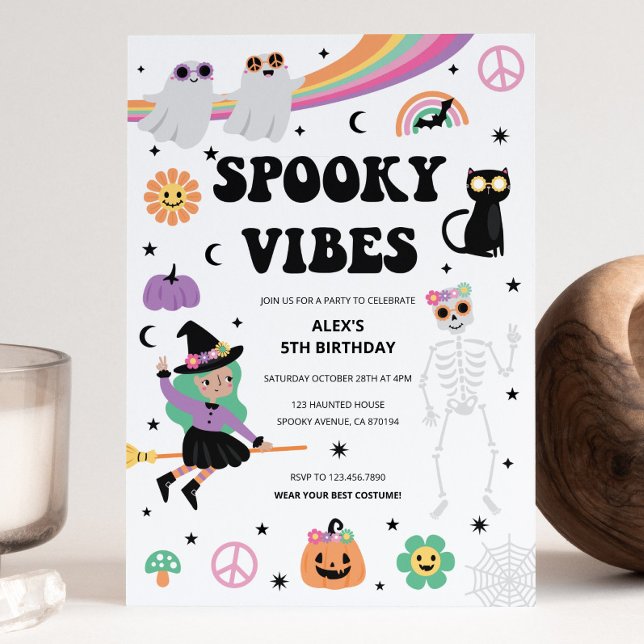 Spooky Vibes Halloween Einladung (Von Creator hochgeladen)