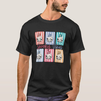 Spooky Vibes Halloween Ghosts Varieté T-Shirt