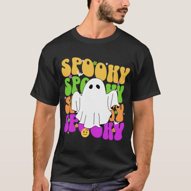 Spooky Vibes: Halloween Graphic T-Shirt (Vorderseite)