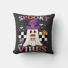 Spooky Vibes: Halloween Graphic T-Shirt Kissen