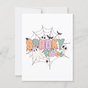 Spooky Vibes Halloween Postkarte