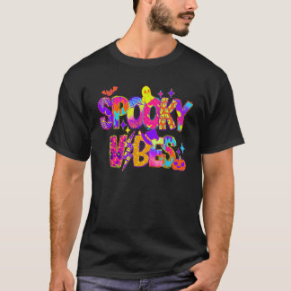 Spooky Vibes Halloween Pumpkin Hexenmeister Trick T-Shirt