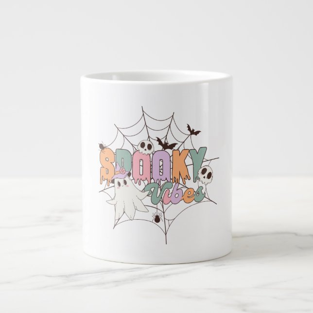 Spooky Vibes Jumbo-Tasse (Vorderseite)