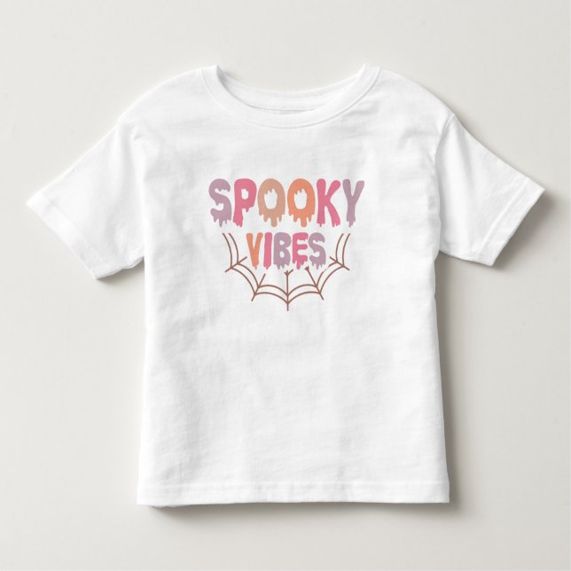 Spooky Vibes Kleinkind T-shirt (Vorderseite)