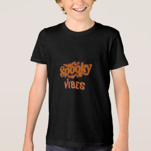 Spooky Vibes - Minimaler Halloween Zitat Tri-Blend Shirt