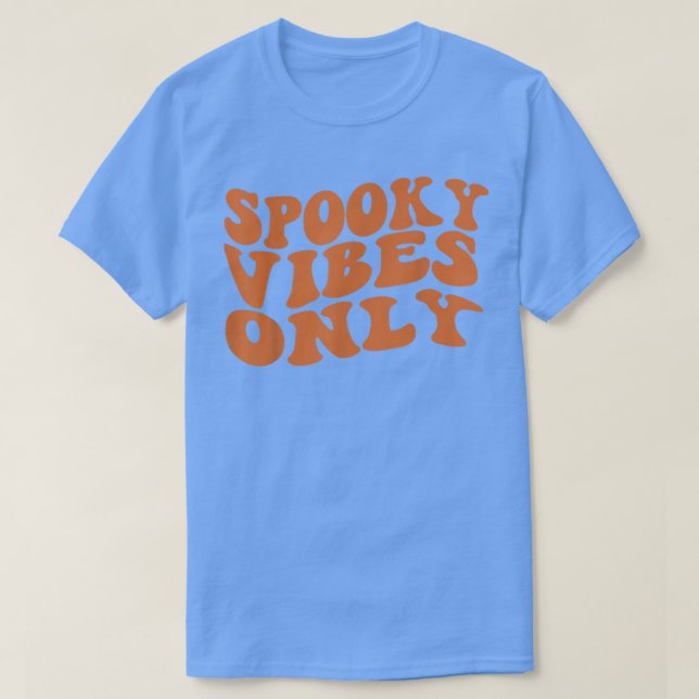 Spooky Vibes nur Frauen Halloween Thema Retro Gr T-Shirt (Design vorne)