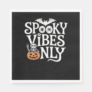 Spooky Vibes nur Halloween Sloth Oversized T-Shir Serviette