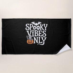 Spooky Vibes nur Halloween Sloth Oversized T-Shir Strandtuch