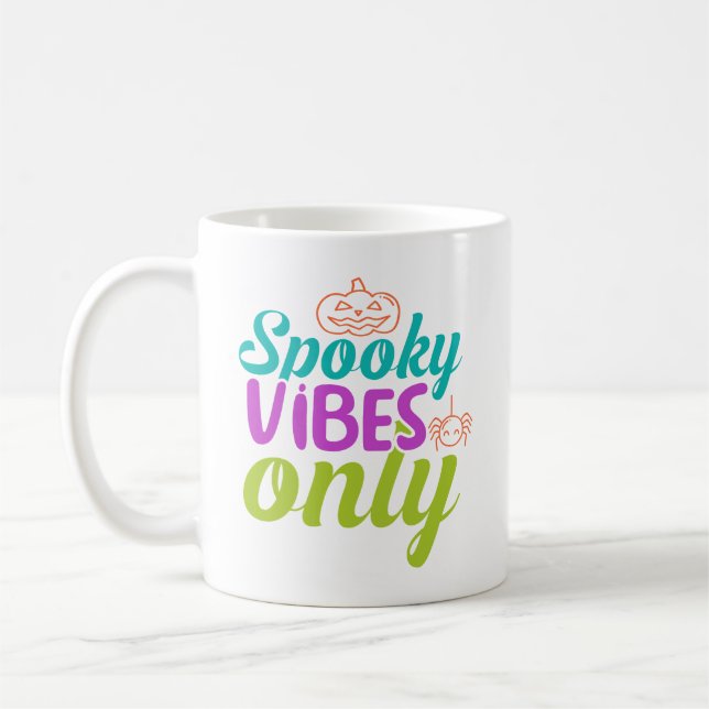 Spooky Vibes Only-40378 Kapuzenpullover Kaffeetasse (Links)