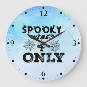 Spooky Vibes Only-67293 Kapuzenpullover Große Wanduhr