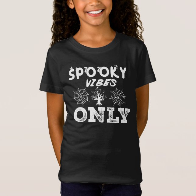 Spooky Vibes Only-67293 Kapuzenpullover T-Shirt (Vorderseite)
