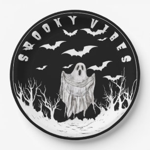 Spooky Vibes Pappteller