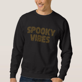 Spooky Vibes Retro Typografie zu Halloween Sweatshirt