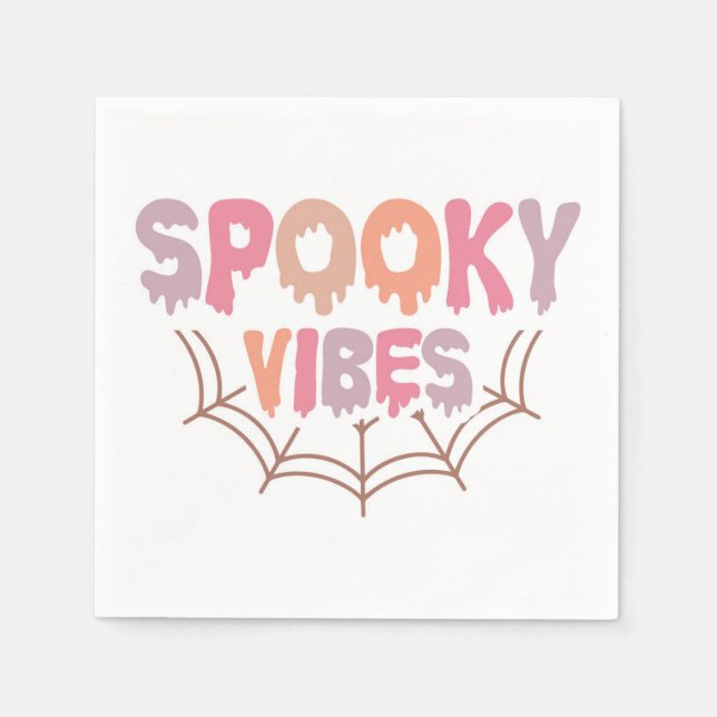Spooky Vibes Serviette (Vorderseite)