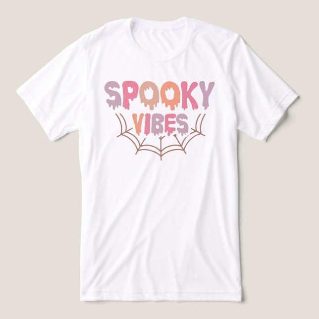 Spooky Vibes Tri-Blend Shirt (Design Vorderseite)