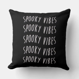 spooky vibes typography kissen