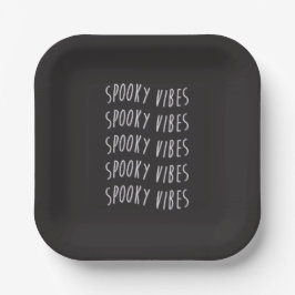 spooky vibes typography pappteller