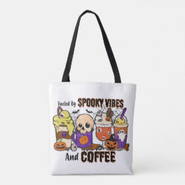 Spooky Vibes und Coffee Halloween Totbeutel