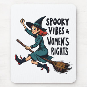 Spooky Vibes Women's Right Halloween Hexe Mousepad