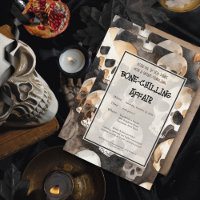 Spooky Watercolor Skulls Halloween-Party