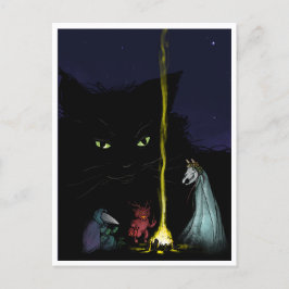 Spooky Weihnachten Critter Quartett Postkarte