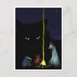 Spooky Weihnachten Critter Quartett Postkarte