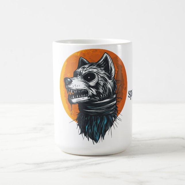 Spooky Werewolf Kaffeetasse (Mittel)