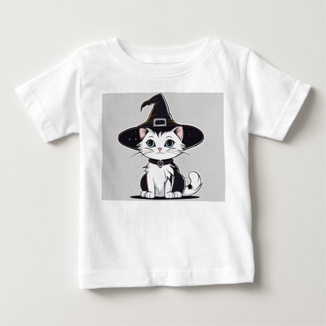 Spooky Whiskers: Magical Kitty Edition Baby T-shirt (Vorderseite)