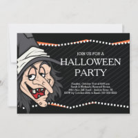 Spooky Witch Halloween-Party Einladung