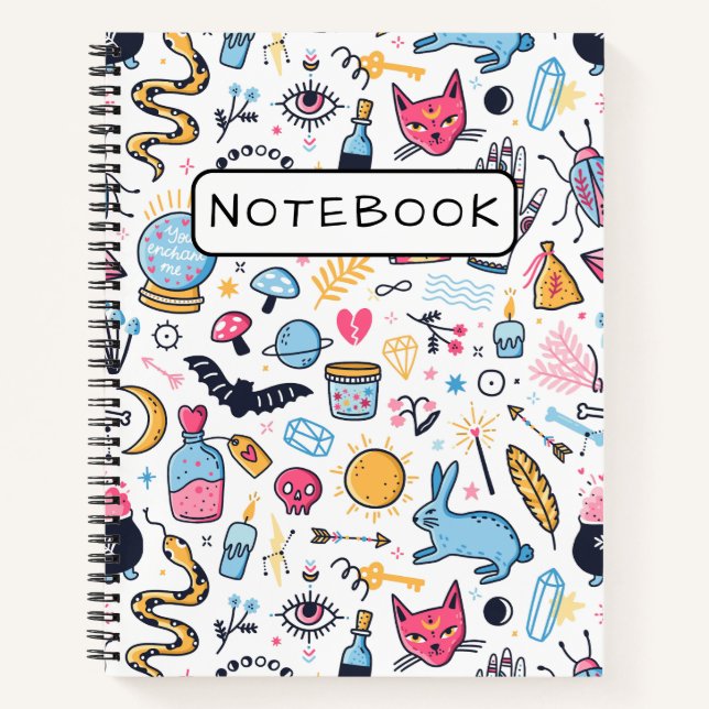 Spooky Witchy Magic Notizbuch (Vorderseite)