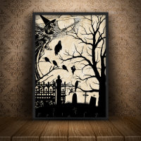 Spooky Witz & Graveyard Silhouetten