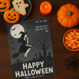 Spooky Witz Halloween-Party Einladungskarte