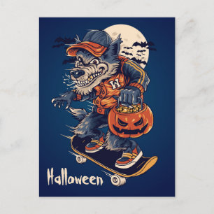 Spooky Wolf Postkarte