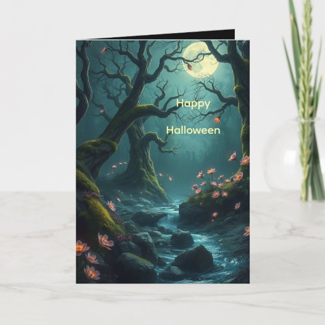 Spooky Woods for Halloween Card Karte (Vorderseite)
