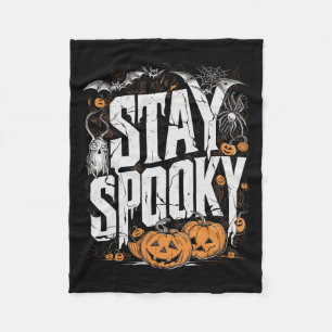 Spooky Zitat Halloween Kaffee Funny Bekleid Fleecedecke