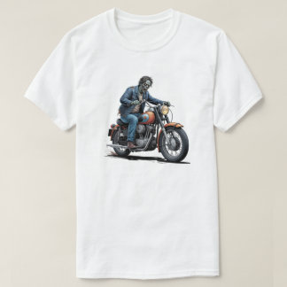 Spooky Zombie Biker Classic Motorcycle T-Shirt