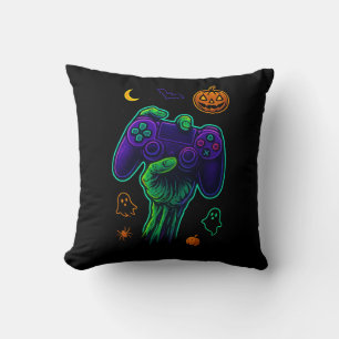 Spooky Zombie Gamer Halloween-Keuchkissen Kissen