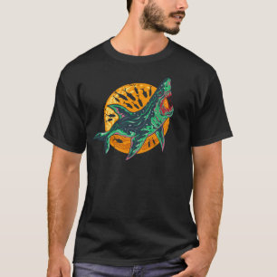 Spooky Zombie Hai Halloween Sea Creature T-Shirt