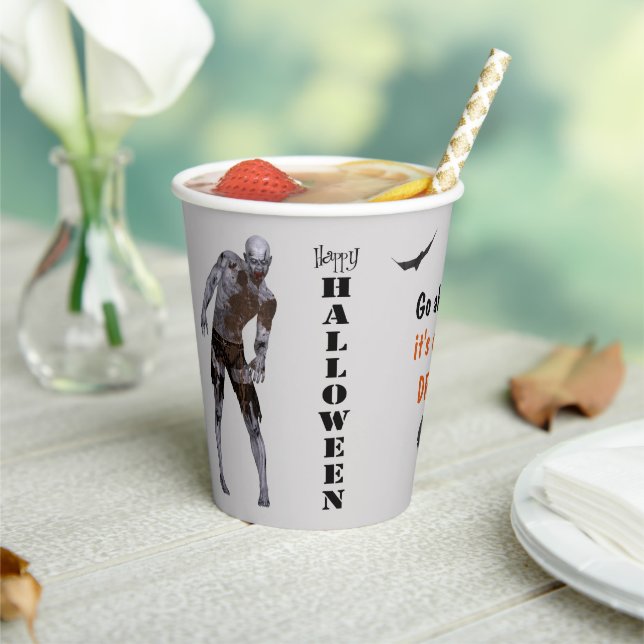 Spooky Zombie Nur ein Drink-Halloween-Party  Pappbecher