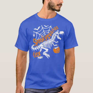 Spookysaurus Re Skeleton Costume Dinosaur Pumpkin  T-Shirt