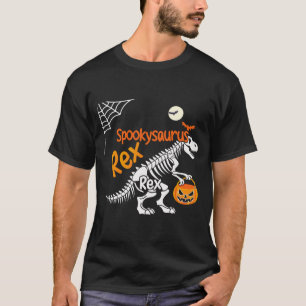 Spookysaurus Rex Halloween T-Rex Skeleton T-Shirt