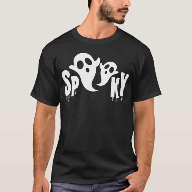 Spookyshirt für Halloween-Mädchen T-Shirt (Vorderseite)